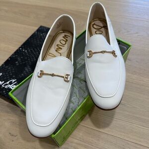 Sam Edelman Loraine White Leather Loafers (size 9)